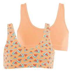 Lot de 2 brassières fille Ecopack Girl Mode rose