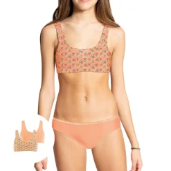 Lot de 2 brassières fille Ecopack Girl Mode rose