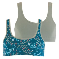 Lot de 2 brassières fille Ecopack Mode Girl by Vert en coton