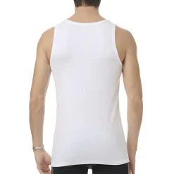 Lot de 2 débardeurs homme Active Flex Cotton Adidasport blanc en coton