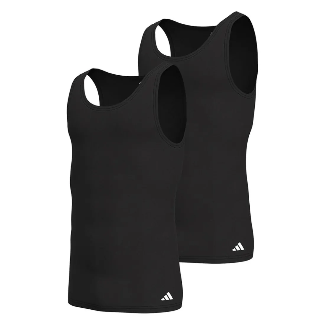 Lot de 2 débardeurs homme Active Flex Cotton Adidasport noir en coton