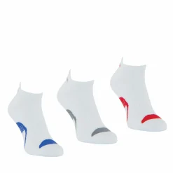 Lot de 3 paires de chaussettes basses homme Lifestyle Wilson Blanc en coton