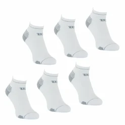Lot de 6 paires de chaussettes basses homme Access Wilson Blanc