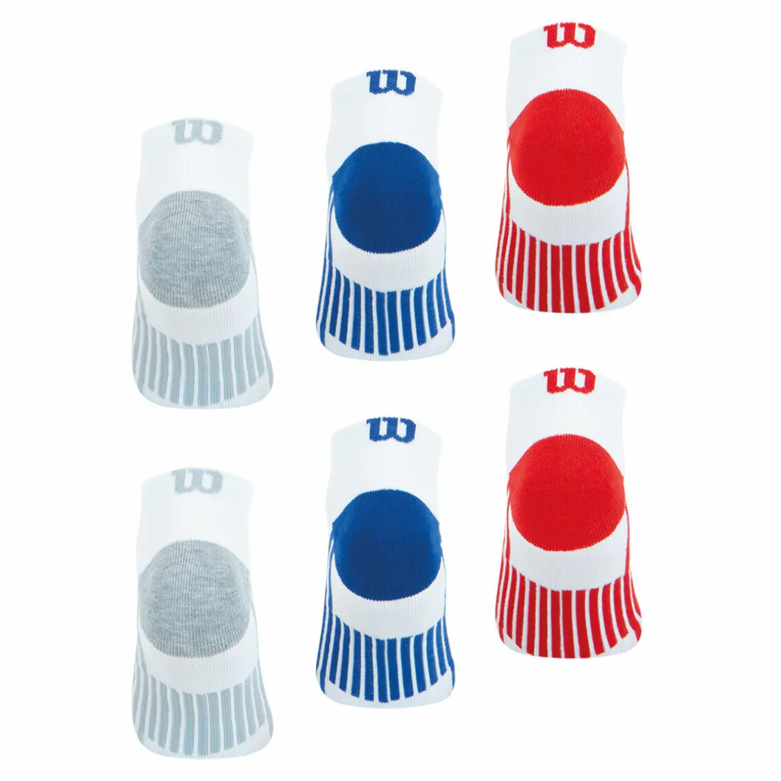 Lot de 6 paires de chaussettes basses homme Lifestyle Wilson Blanc