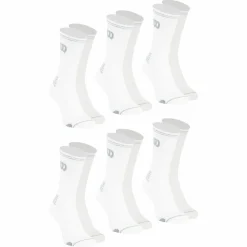 Lot de 6 paires de chaussettes mi-hautes homme Essentiel Wilson blanc en coton