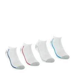 Lot de 4 paires de chaussettes de sport courtes - Blanc en coton