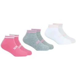 Lot de 3 paires de chaussettes basses fille Essentiel Wilson rose en coton