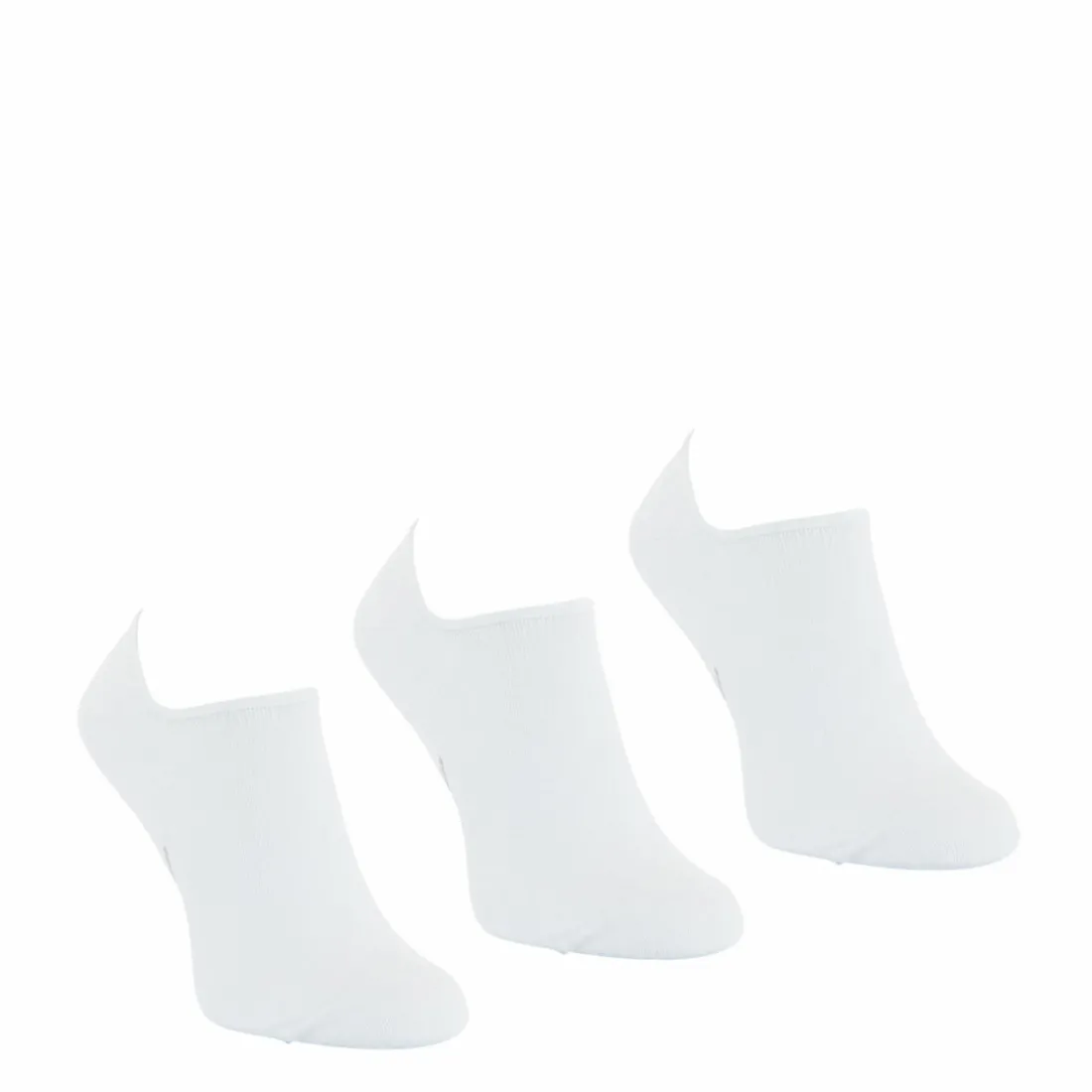 Lot de 3 paires de chaussettes invisibles - Blanc en coton