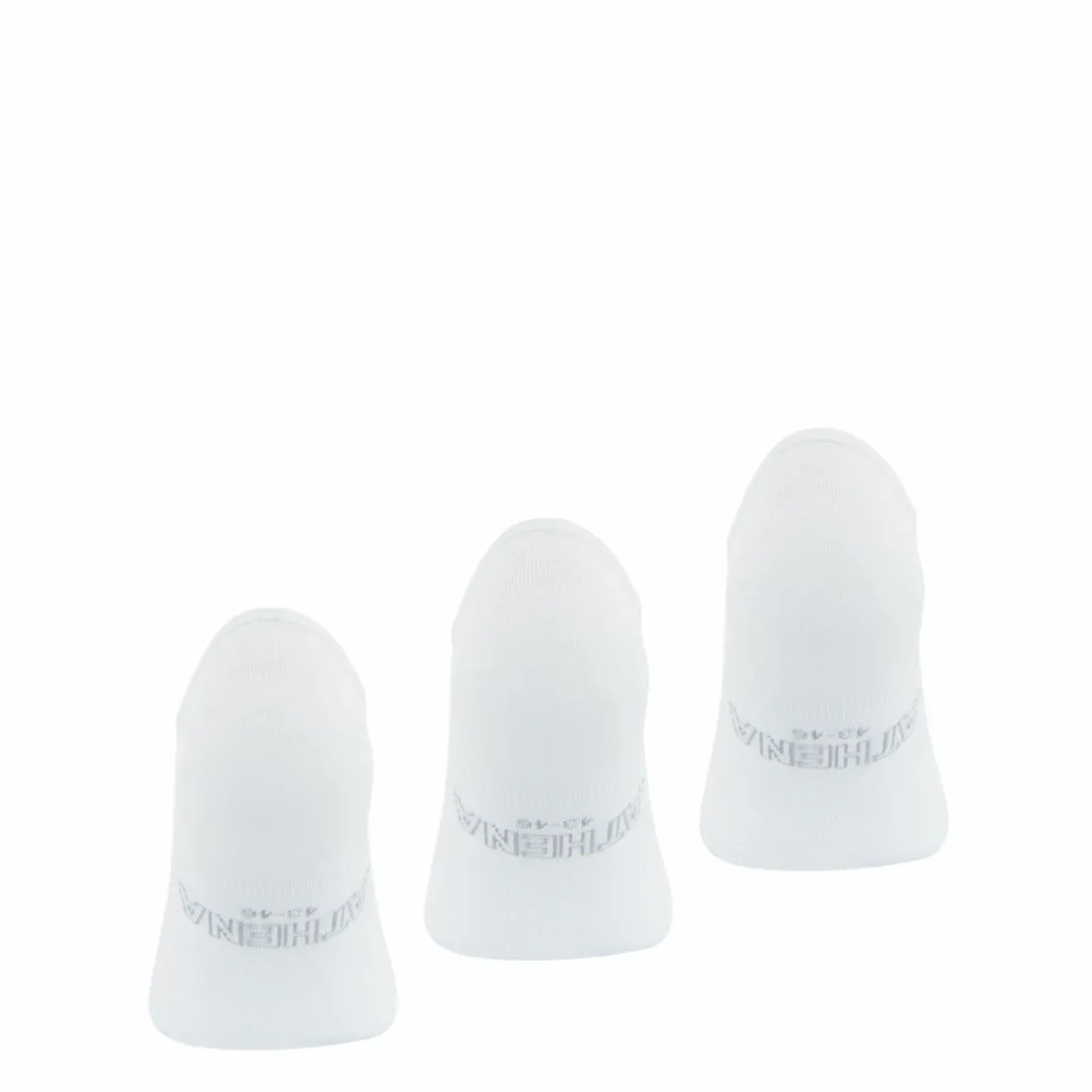 Lot de 3 paires de chaussettes invisibles - Blanc en coton