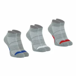 Lot de 3 paires de chaussettes basses homme Lifestyle Wilson Gris en coton
