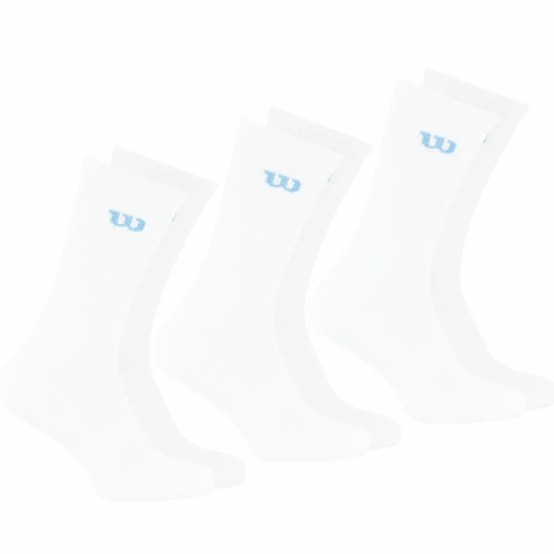 Lot de 3 paires de chaussettes mi-hautes homme Essentiel Wilson Blanc en coton