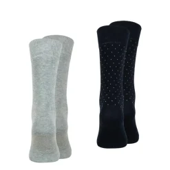 Lot de 2 paires de mi-chaussettes homme Coton Peigné Edition anniversaire Eminence bleu multicolore