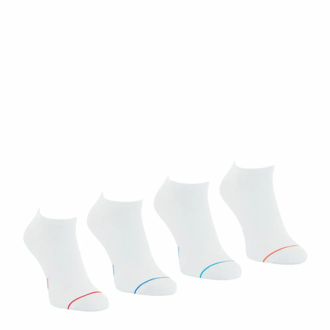 Lot de 4 paires de socquettes - Blanc en coton