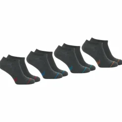 Lot de 4 paires de socquettes - Gris en coton