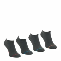 Lot de 4 paires de socquettes - Gris en coton