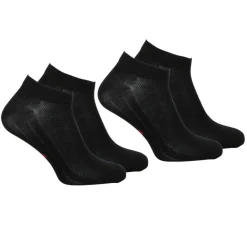 Lot de 2 paires de socquettes homme Coton Peigné Eminence noir