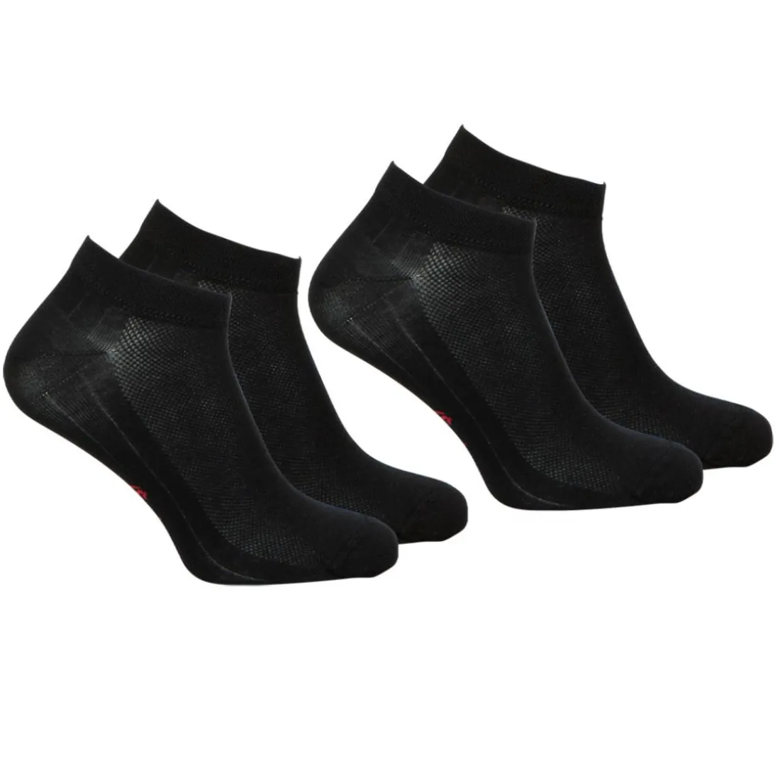 Lot de 2 paires de socquettes homme Coton Peigné Eminence noir