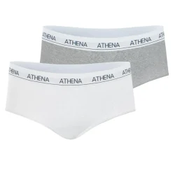 Lot de 2 shortys fille Coton Ultra Doux Athena blanc
