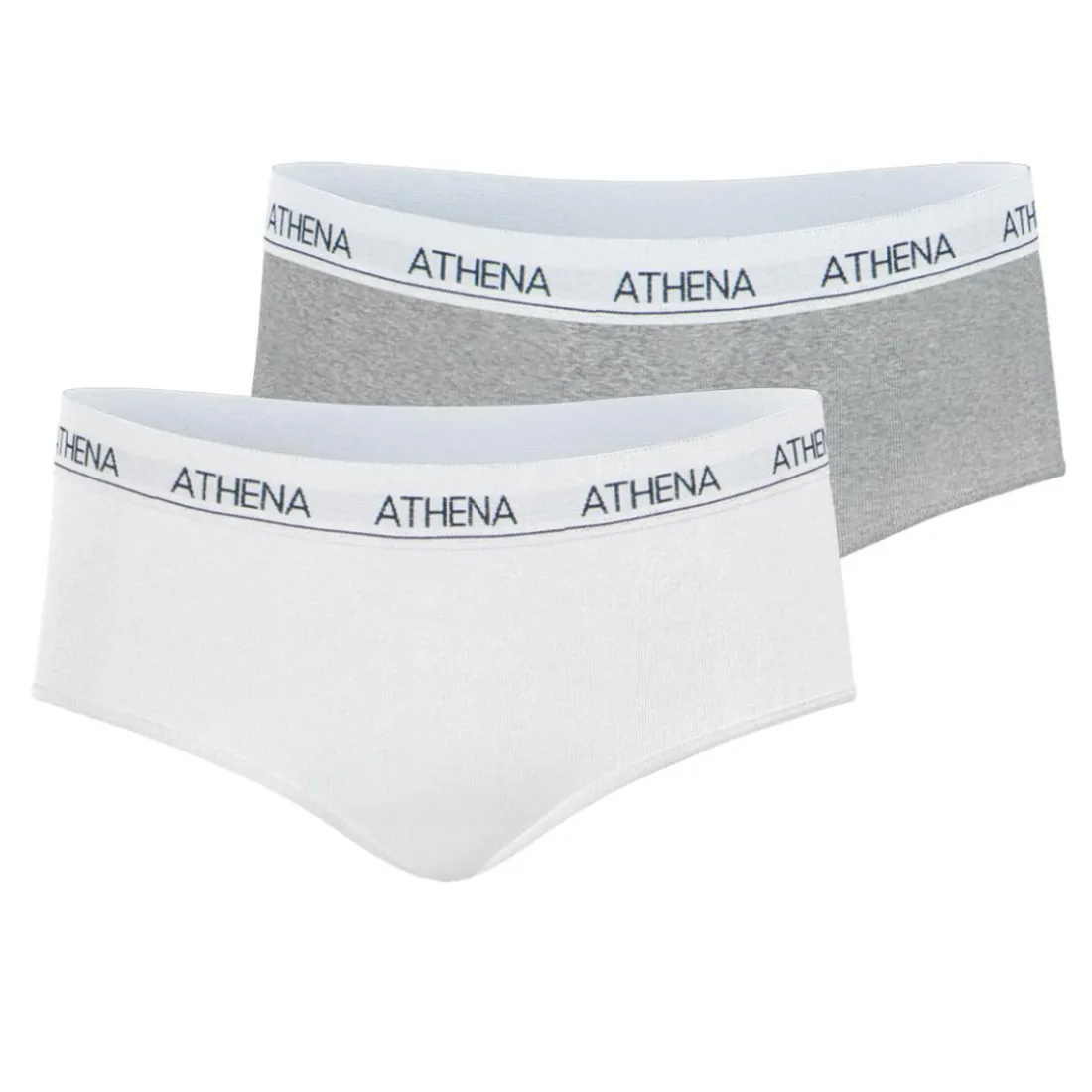 Lot de 2 shortys fille Coton Ultra Doux Athena blanc