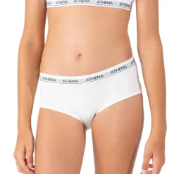 Lot de 2 shortys fille Coton Ultra Doux Athena blanc