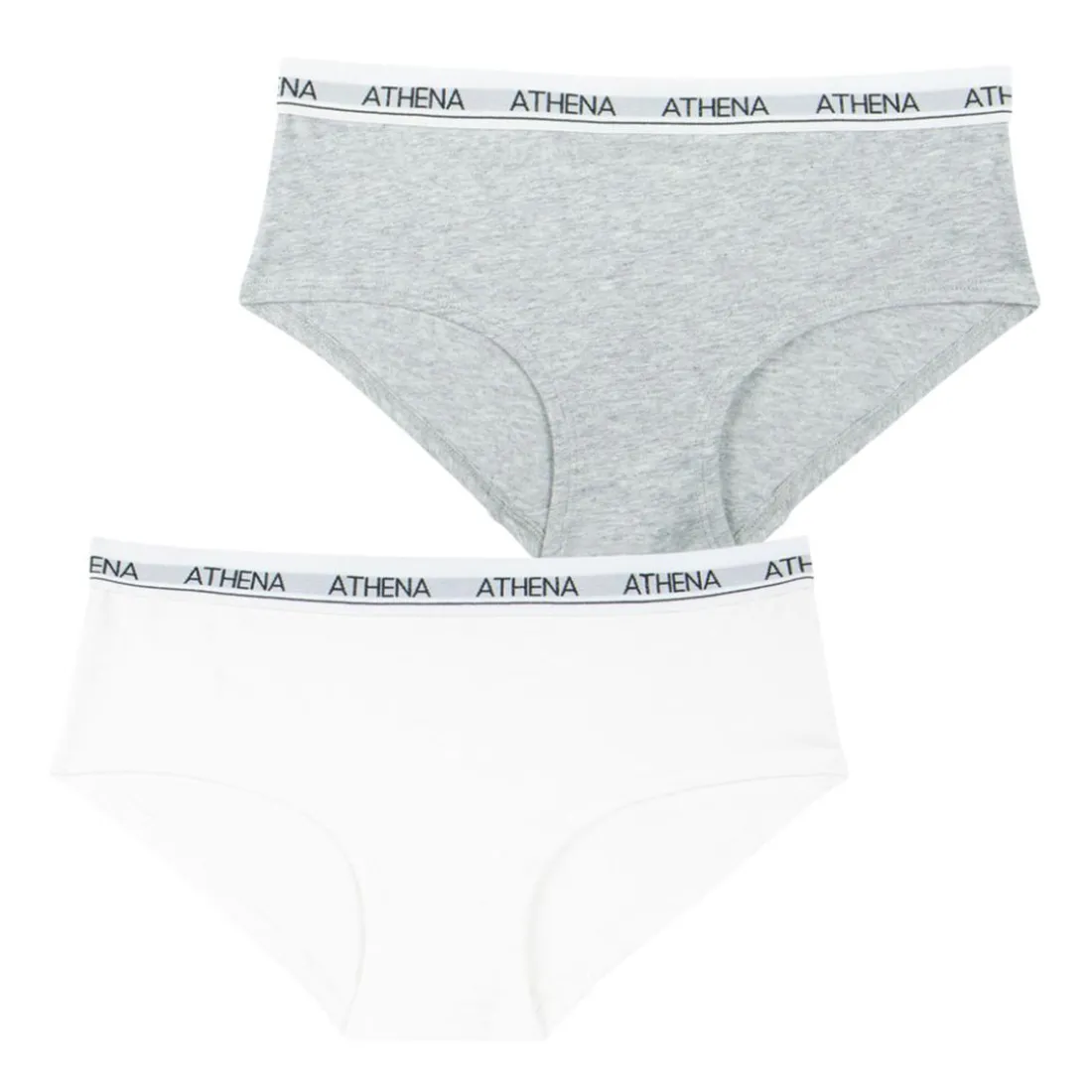 Lot de 2 shortys fille Coton Ultra Doux Athena blanc