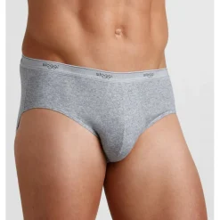 Lot de 3 slips - Gris en coton