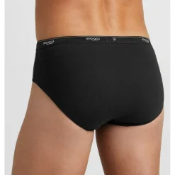 Lot de 3 slips - Noir en coton