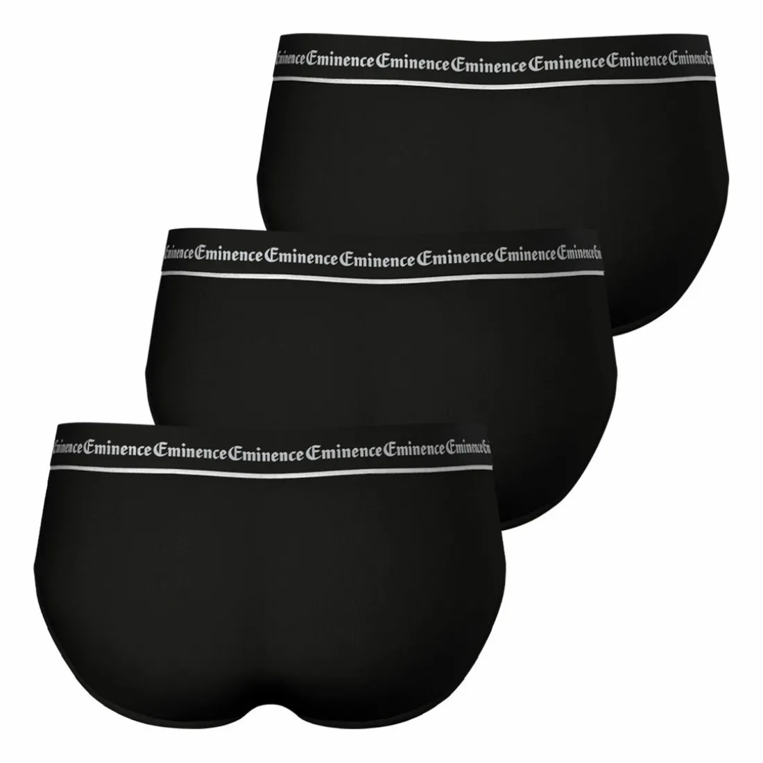 Lot de 3 slips Business noir en coton pour homme
