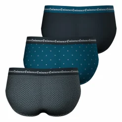 Lot de 3 slips Business Print bleu en coton pour homme