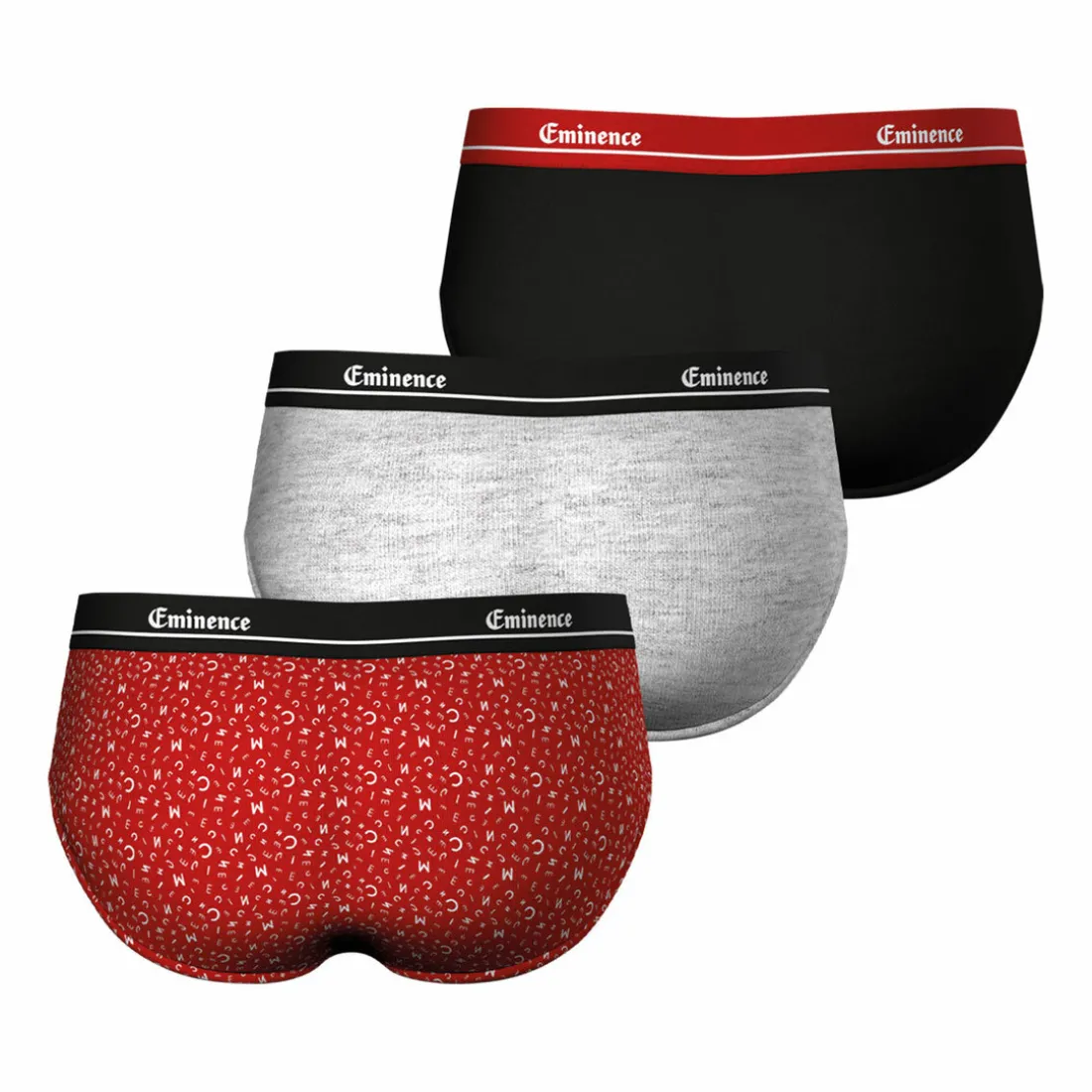 Lot de 3 slips Chic rouge pour homme