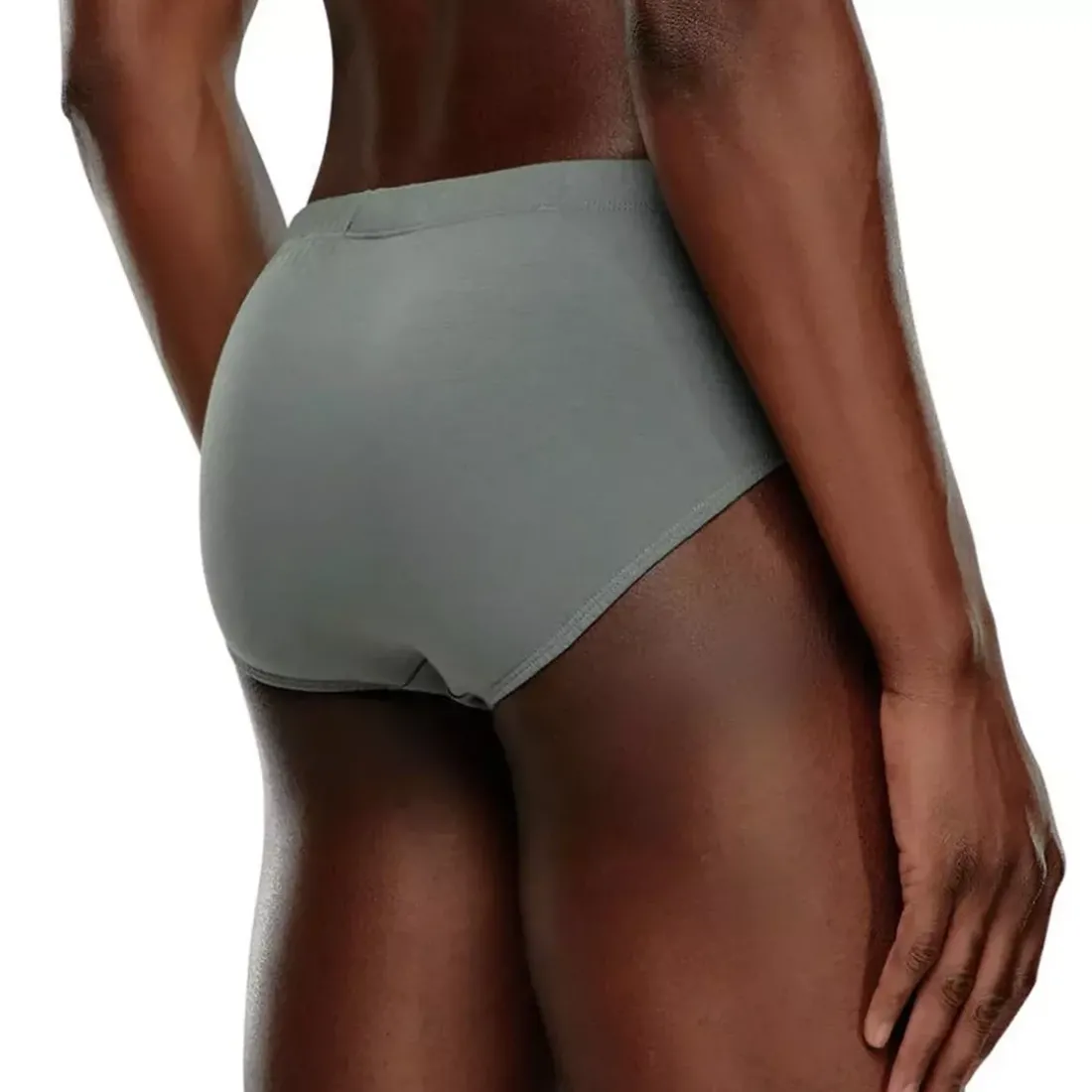 Lot de 3 slips coton noir - blanc - gris