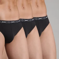 Lot de 3 slips Dim Pack homme - Noir en coton