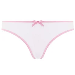 Lot de 3 slips girl blanc, poudre & rose Summer POMM'POIRE - Rose en coton