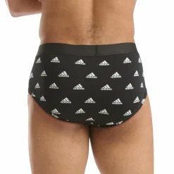 Lot de 3 slips homme Active Flex Coton Adidas rouge
