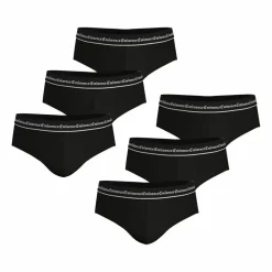 Lot de 6 slips homme Business noir en coton