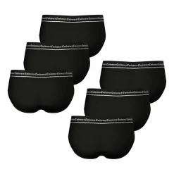 Lot de 6 slips homme Business noir en coton