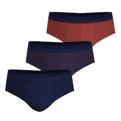 Lot de 3 slips homme Studio Eminence bleu en coton