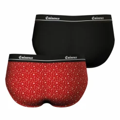 Lot de 2 slips Swing édition Anniversaire rouge en coton pour homme
