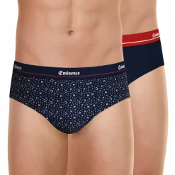 Lot de 2 slips Swing édition Anniversaire bleu en coton pour homme