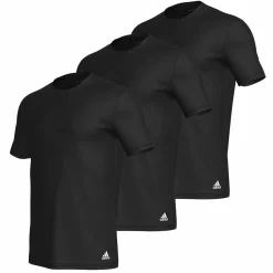 Lot de 3 tee-shirts col rond homme Active Core Coton Adidas noir