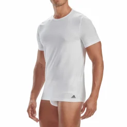 Lot de 3 tee-shirts col rond homme Active Core Coton Adidas blanc