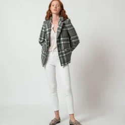 Manteau à carreaux Benji