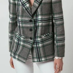 Manteau à carreaux Benji