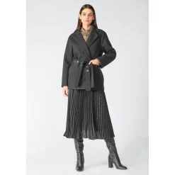 Manteau CHARLOT noir en coton