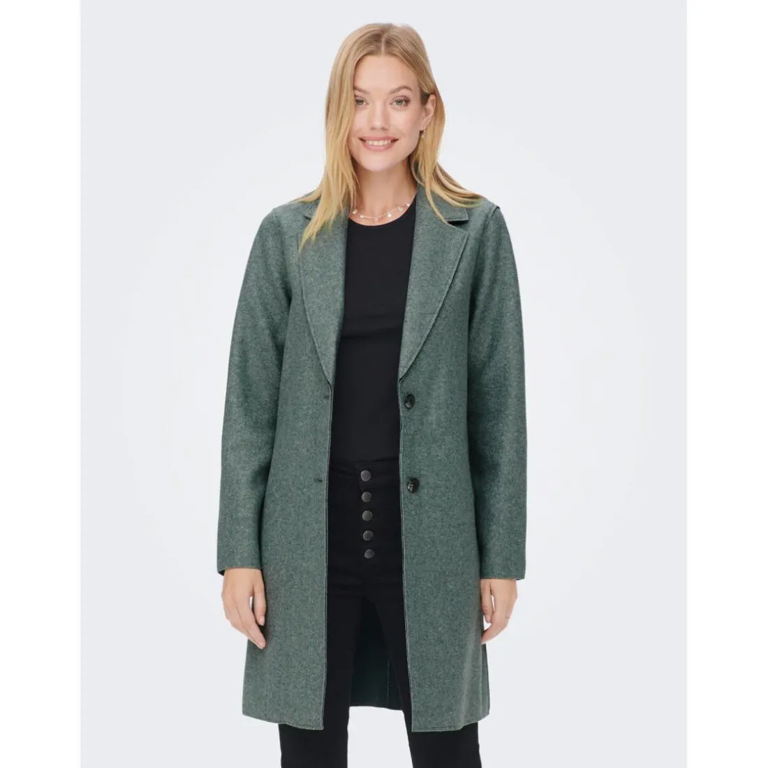 Manteau Col à revers Long vert Hope