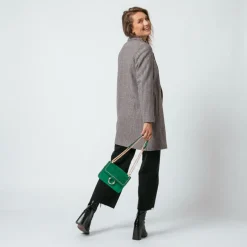 Manteau croisé à carreaux Ernest