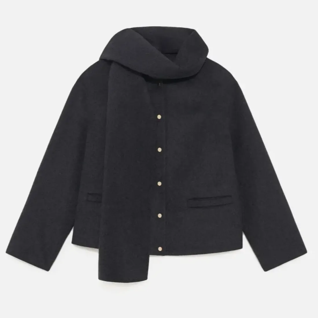 Manteau femme gris en laine