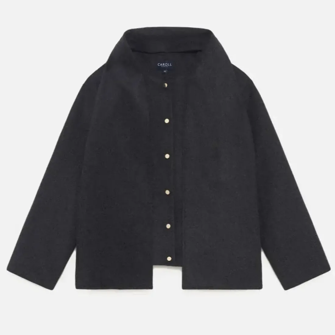 Manteau femme gris en laine