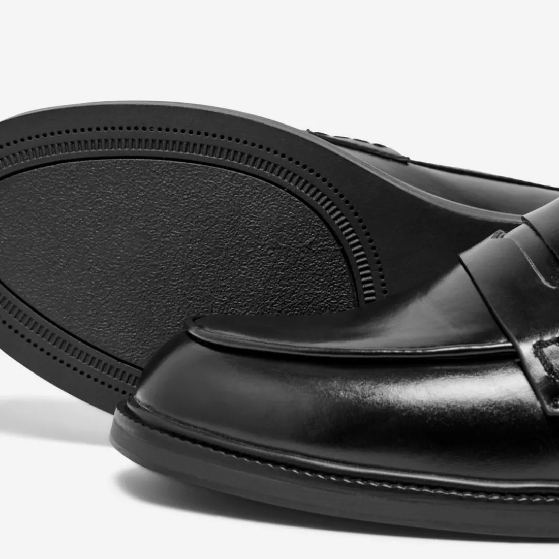 Mocassins Longueur cheville Bout rond noir