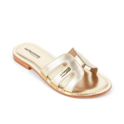 Mule Femme Damia Or - Les Tropéziennes en cuir